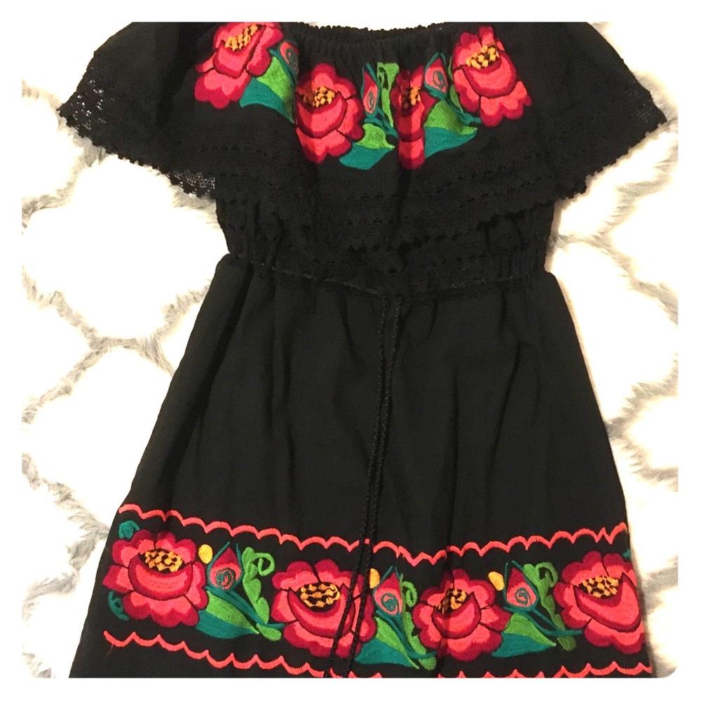 Authentic Mexican embroidered dress